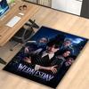 1pc Dark Wednesday Portrait Printed Chair Rug for Home Office Use, Living Room Kitchen Game Room Area Carpet