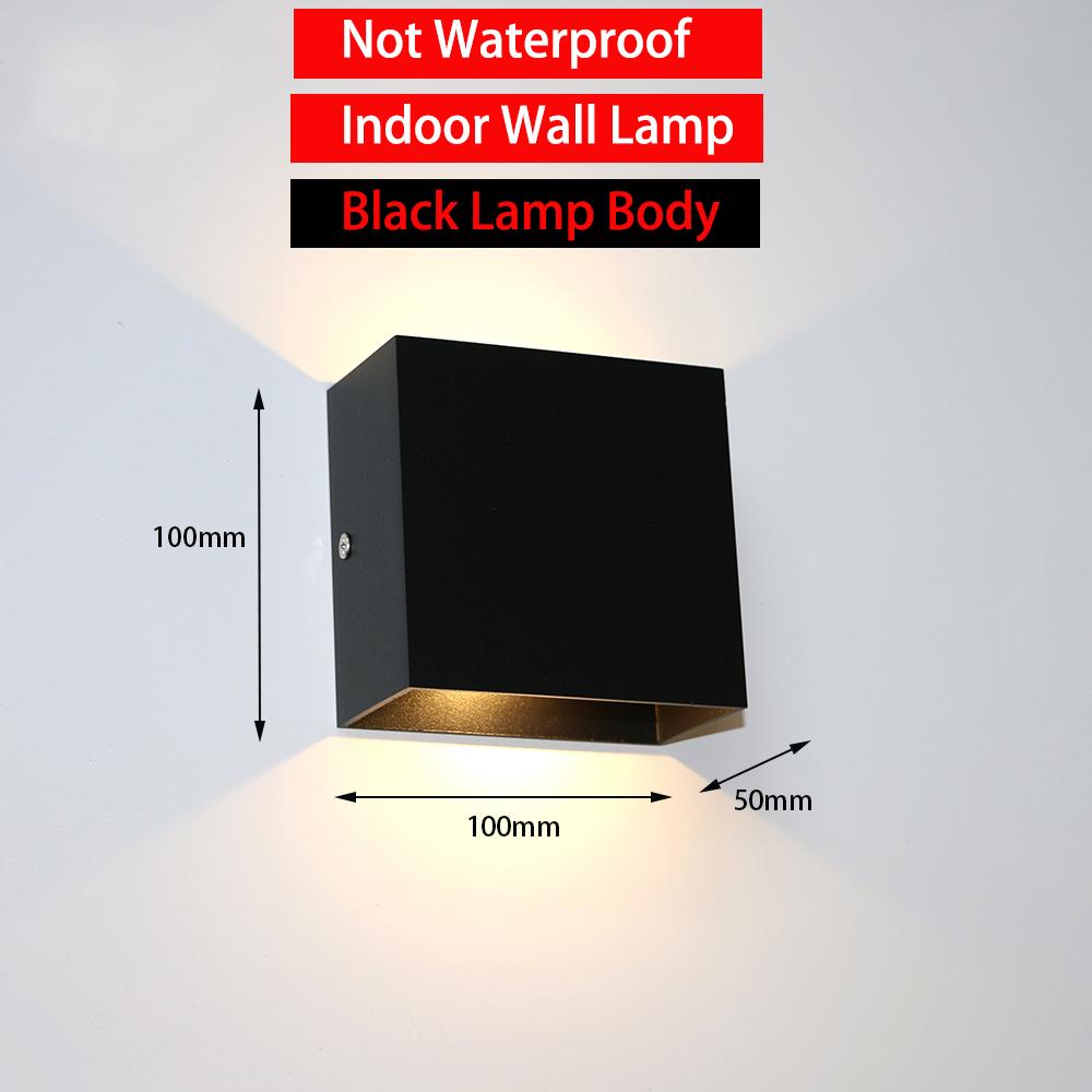 Modern Square 6W 12W LED Indoor Wall Lamp Aluminum Sconce Home Lighting Bedroom Living Room Aisle Decorate Wall Light AC85-265V