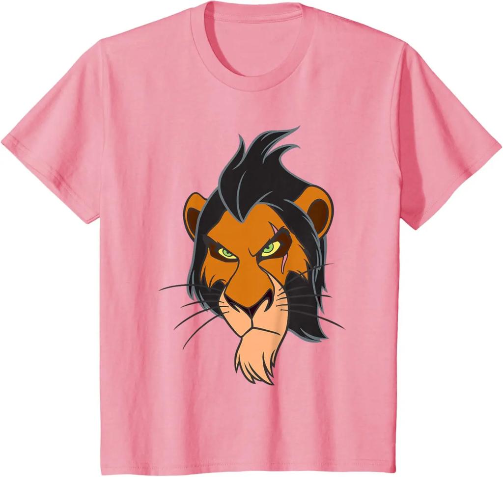 Hot Fashion Villains Scar From The Lion King Big Face Costume T-Shirt S-4XL Four Seasons Gift Unisex