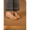 Sweet and versatile one-pedal single shoes women's flat-soled heightening bow shallow mouth soft-soled ballet autumn new models