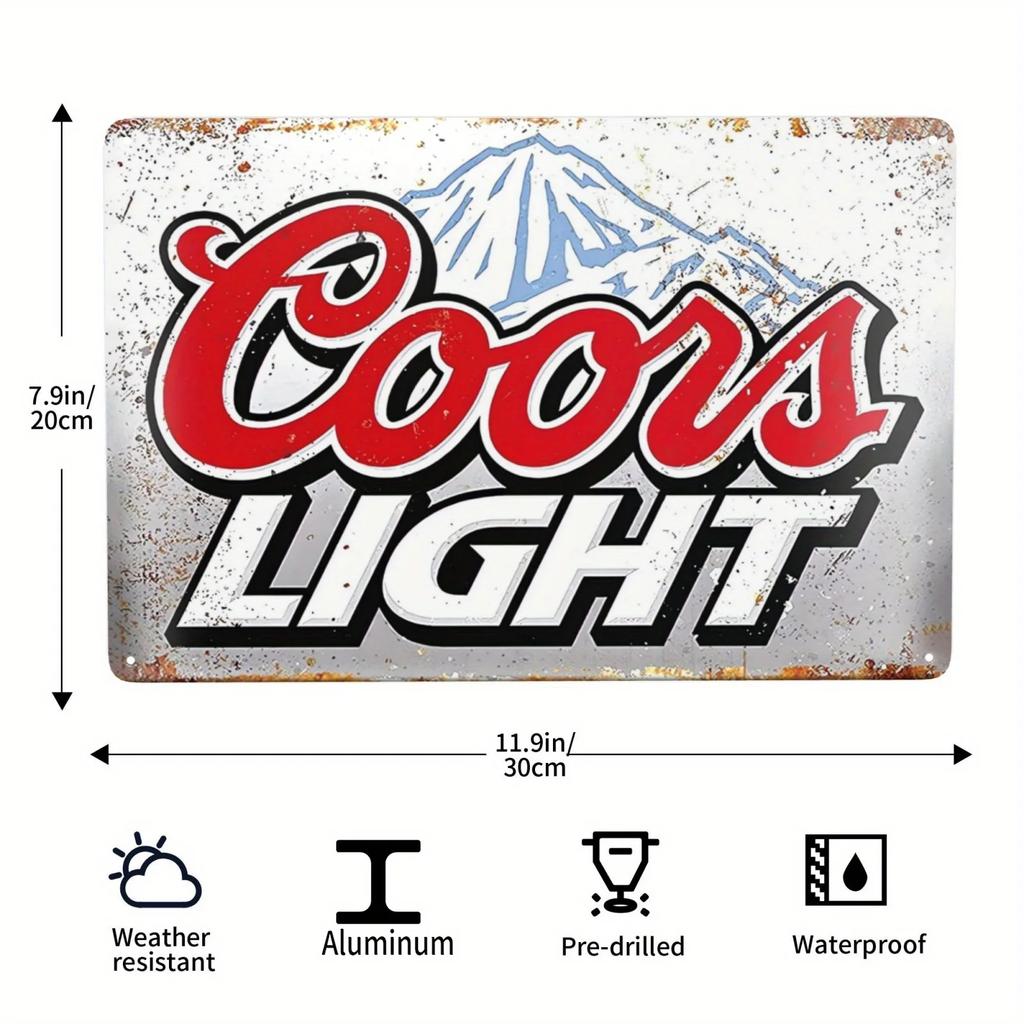 FJ Vintage Bar Signs Bar Decor Funny Bar Open Metal Signs for Home Bar Man Cave Decor Signs 20x30 Cm Retro Bar Metal Iron Signs