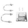 Satellite Dish Pole Mount Adapter Stainless Steel TV Satellite Antennae U Bolt Clamp Kit for