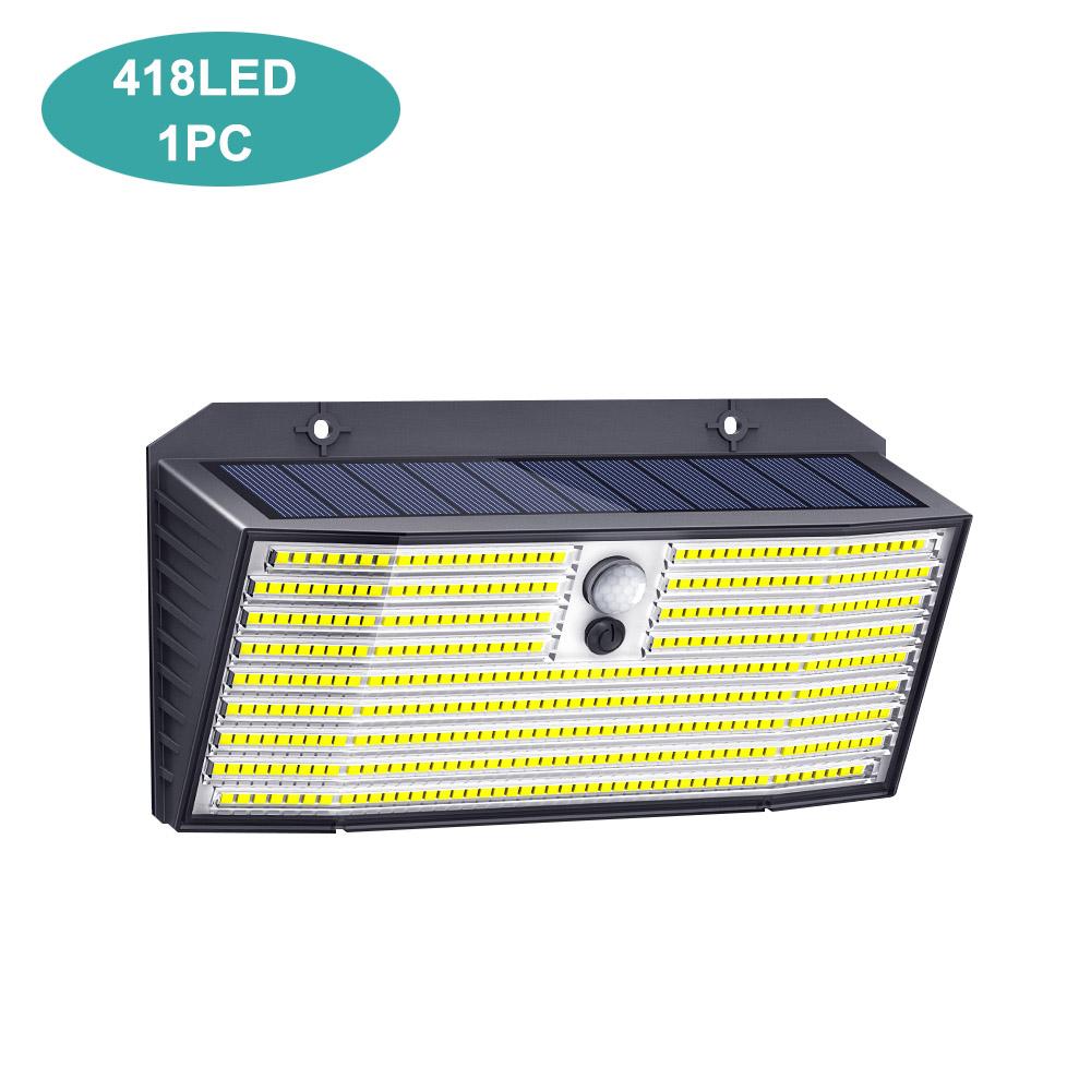 1-2PC Solar Security Lights 176/528 LED Solar Motion Sensor Lights Outdoor IP65 Waterproof Wall Lights Garden Patio Yard Garage