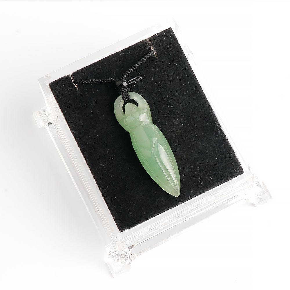 1pc Natural Stone Goddess Totem Necklace Woven Pendant Making DIY Jewelry Accessories
