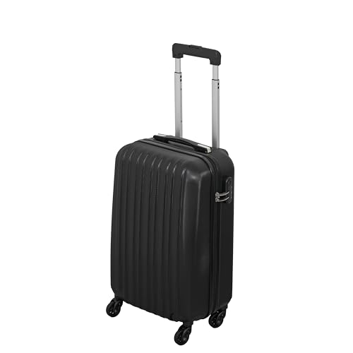 Captain Stag (CAPTAIN STAG) Suitcase, Carry-on Bag, Travel Case, Single Zipper with Dial Lock, Black, Rise UV-56
