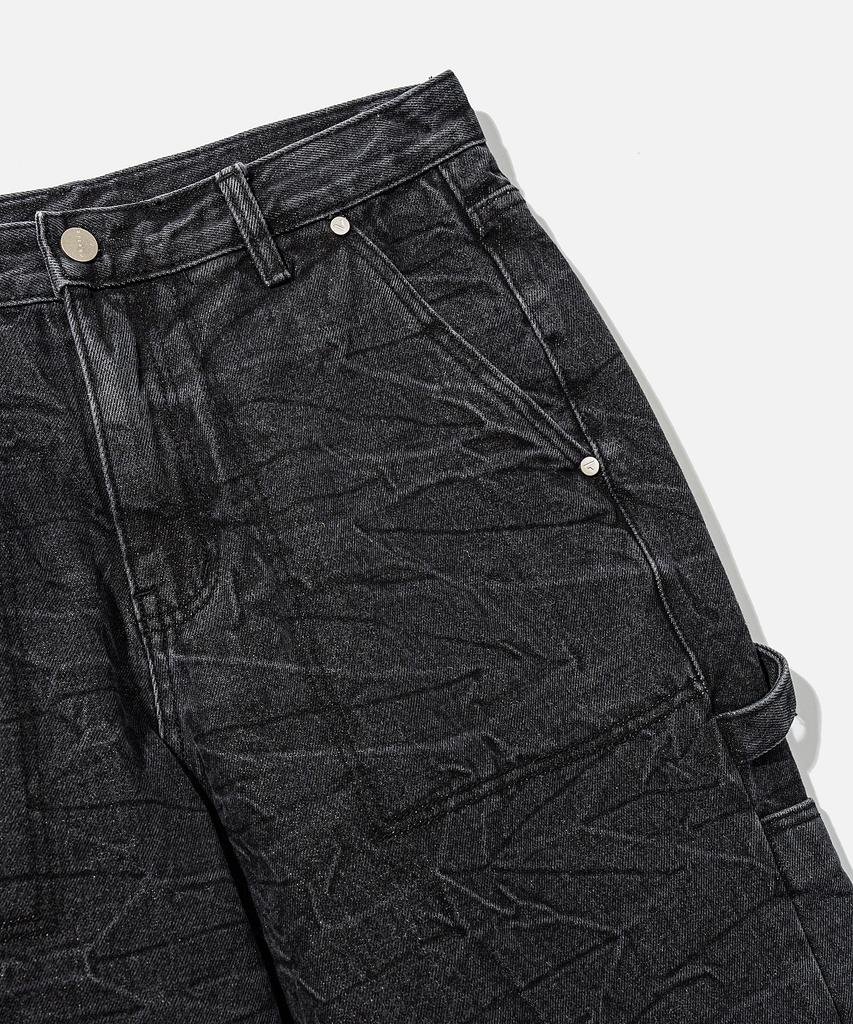 VASTIC Wrinkle Washed Carpenter Pants_Black