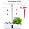 Hydroponics Growing System Indoor Herb Garden Kit Automatic Timing Height Adjustable LED Grow Lights Smart Water Pump for Home