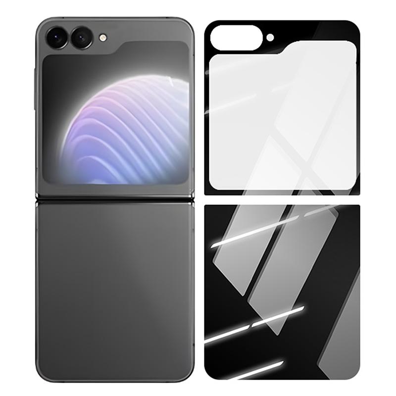

RURIHAI 1 Set For Samsung Galaxy Z Flip6 5G Rear Screen Protector Back Cover High Aluminium-Silicon Glass Type A