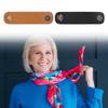 10 Stück Weiches Leder Schalhalter Clip Sichere Knopfdesigns für Kleidung Schal Dekoration