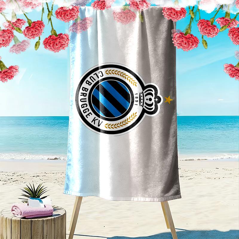 Club Brugge KV Print Beach Towel, Large Soft Quick Dry Towel for Beach Camping Swimming