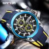 Sanda Men's Casual Sport Waterproof Quartz Multifunctional Watch
