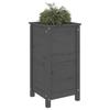 VidaXL Planter Grey 40x40x78 Cm Solid Pine Wood 825277