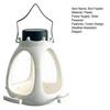 Solar Crown Bird Feeder Outdoor Hanging Bird Feeder Wild Bird Feeder with LED Light for Garden Decor Backyard Accessory