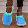 Women's Slippers, Summer Mesh Breathable, Family Indoor Slippers, Women's Thick-soled Slide, Fashionable Walking Shoes, Chanclas