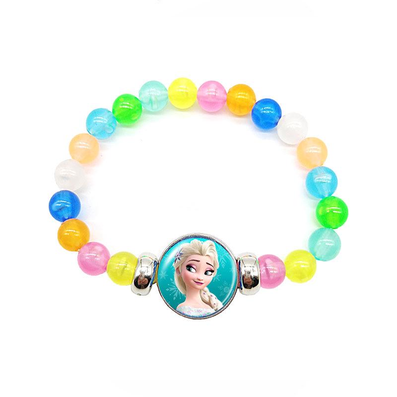 Frozen Princess Elsa Rainbow Beaded Retractable Children's Bracelet