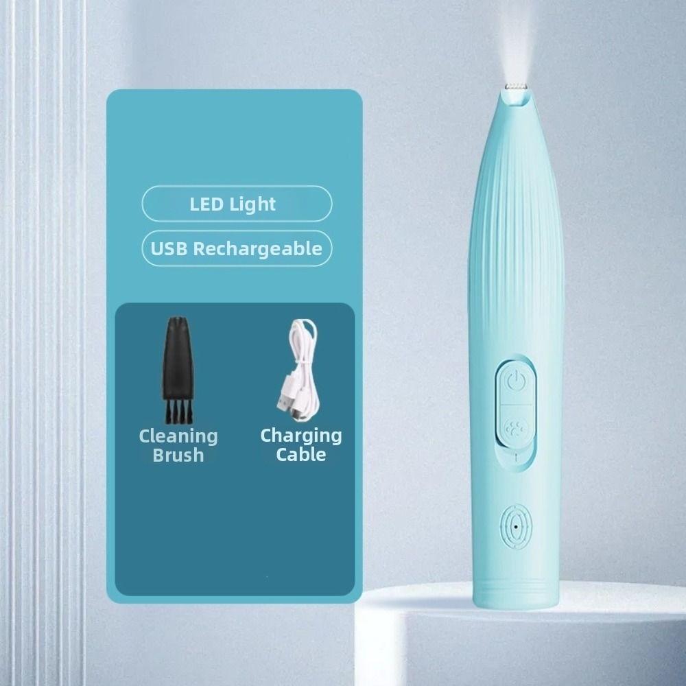USB Rechargeable Pet Electric Hair Trimmer Portable Pet Foot Trimmer  Pet Grooming