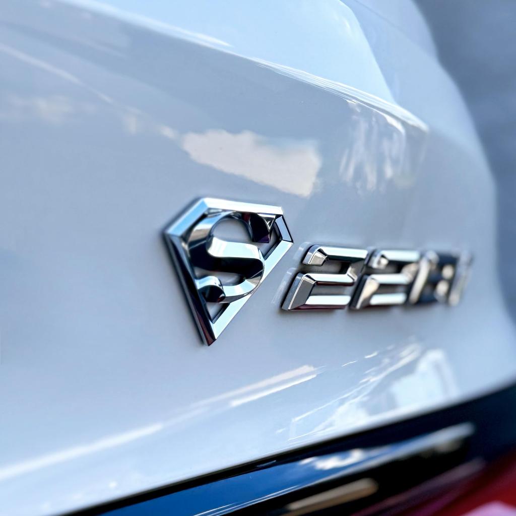 Elektroplate Officially Licensed Mini DC Comics Superman OEM Chrome Emblem for and Universal X Weather Resistant Pack of 2 Motorcycles, Watercraft,