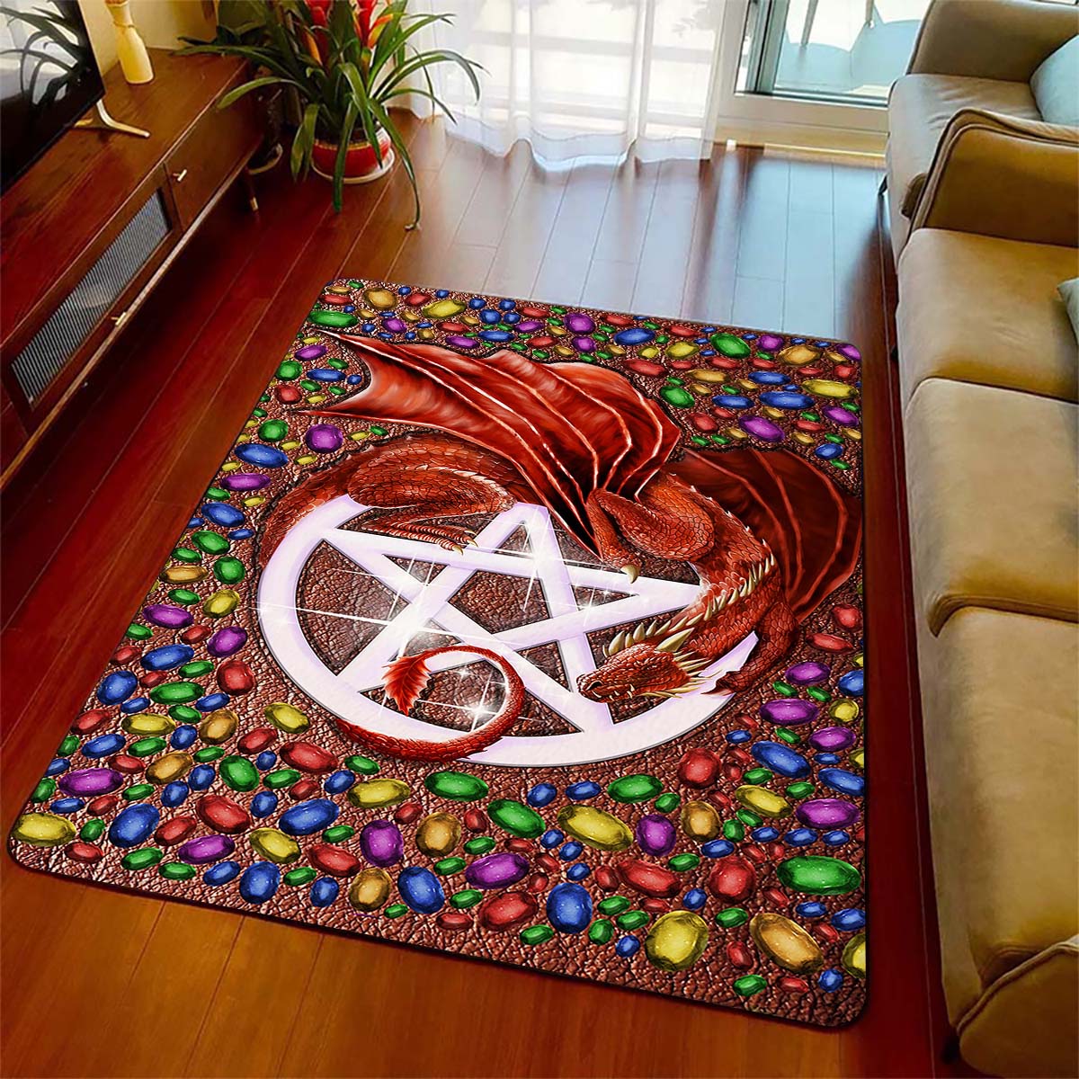 

Дракон с сокровищем ковер для гостиной спальни подарок украшения дома