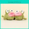 Soft Plush Frog Keychain Delightful Cartoon Animal Bag Accessory With Big Lips