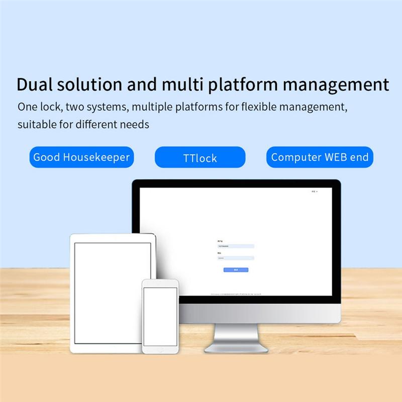 B03B-Ttlock Face Recognition Access Control Keypad Standalone Waterproof Fingerprint Access Controller For Door Lock