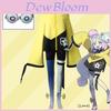 Cute Pokemon Zhu Ziqi Tree Cosplay Costume Set For Men And Women Soft Woolen Fabric