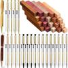 ABIY Drechsel-Stift-Kits - 15 Sets für Projekte, Lieferung 7mm Slimline inklusive Minen, Bleistiftrohlinge & Holz für DIY-Bastelarbeiten
