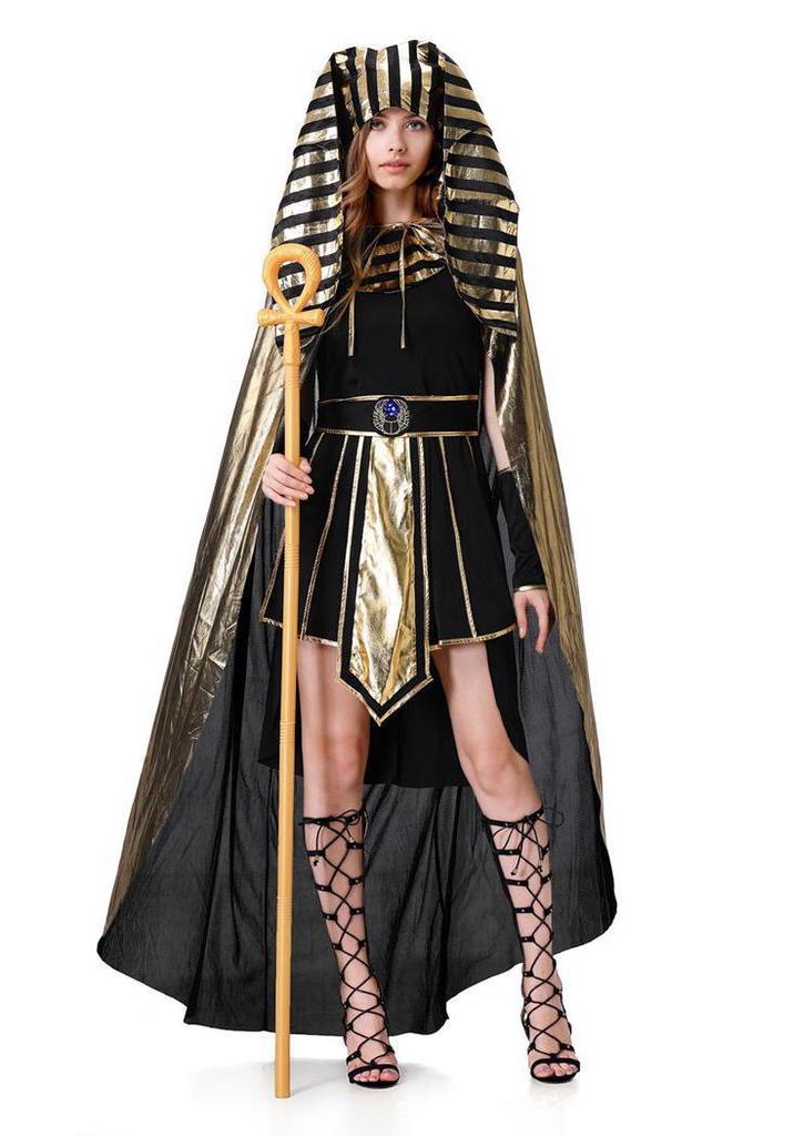 Costume di Coppia Faraone Egizio Antico e Cleopatra per Halloween