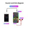 i9 Voice Changer With Earphone With Microphone Mini Sound Card Audio Effect Bluetooth-Compatible Live Sound Cards Voice Tool