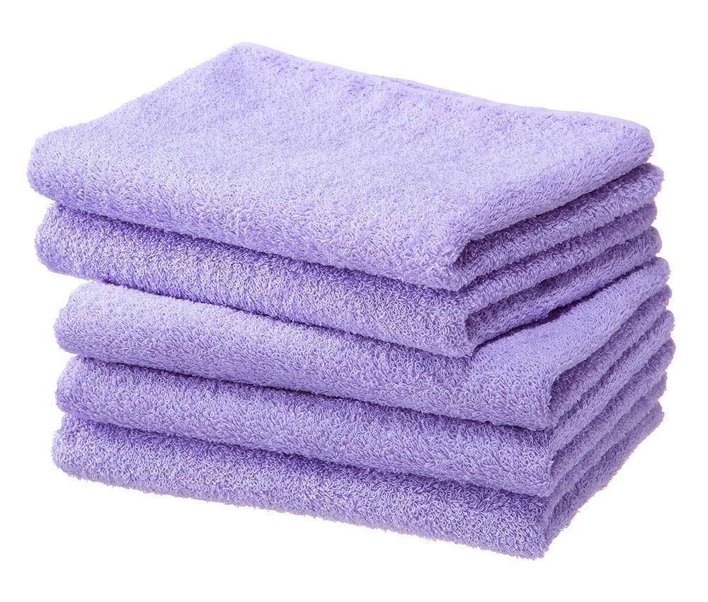 Hotel Long 5-Piece Set of Japanese-Made Senshu Towels (Approx. 32 X 100cm) Lavender