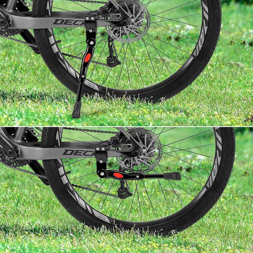 ROCKBROS Bike Kickstand Adjustable Bike Rear Mount Kickstand Bike Side Aluminium Alloy Adults Kick Stand For 22’’-28’’ Inch Mountain Road