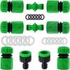 10Pcs Garden Hose Tap Connector Hose Pipe Fittings Kit for Outdoor tap&Join HosesPipe Tube(2 Double Male Snap Connectors,6 End Quick Connectors,2