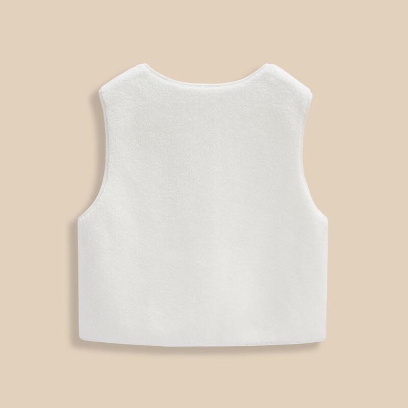 IEF Women's Plus Size Korean Retro Plush Vest