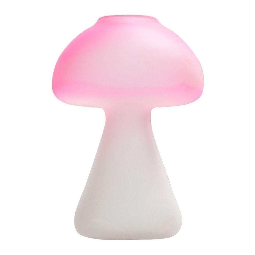 New Transparent Mushroom Shaped Glass Vase Aromatherapy Bottle Creative Home Hydroponic Flower Table Simple Decoration