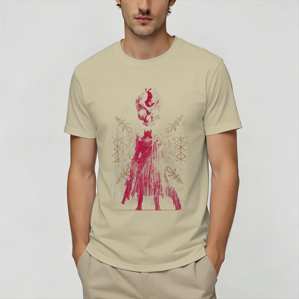 Hunter Bloodbornes T Shirt Summer Trending T Shirts Male Cotton Round Neck Oversized Top Tees Short Sleeves Funny Tshirt