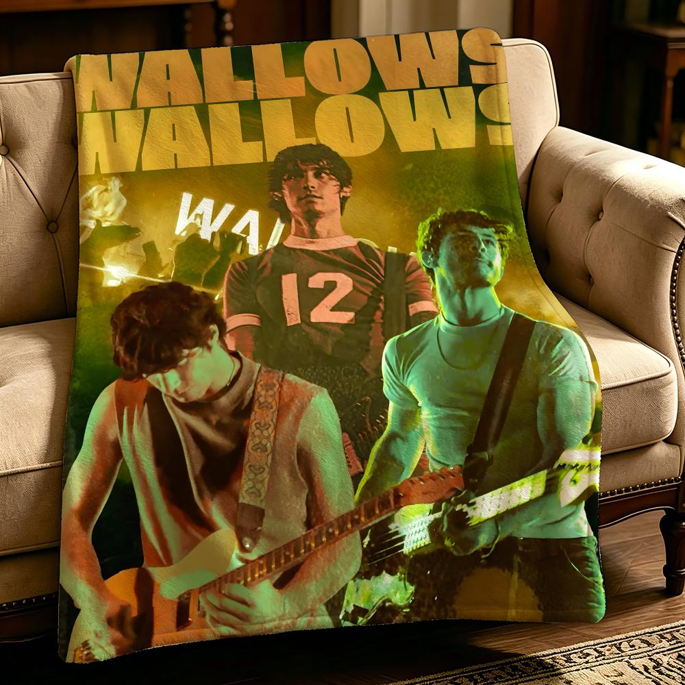 music W-Wallows-s Throw Thick Comfort Flannel Quilt, Multi-scene Use Indoor Outdoor Daily Nap