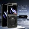 Rotation Bracket Leather Shockproof Phone Case for Samsung Galaxy Z Flip 7 FE 6 5 4 3 5G Magnetic Wireless Charging Back Cover
