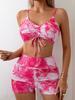Ensemble Bikini Sexy Deux Pièces Imprimé pour Femme - Maillot de Bain Style Européen et Américain