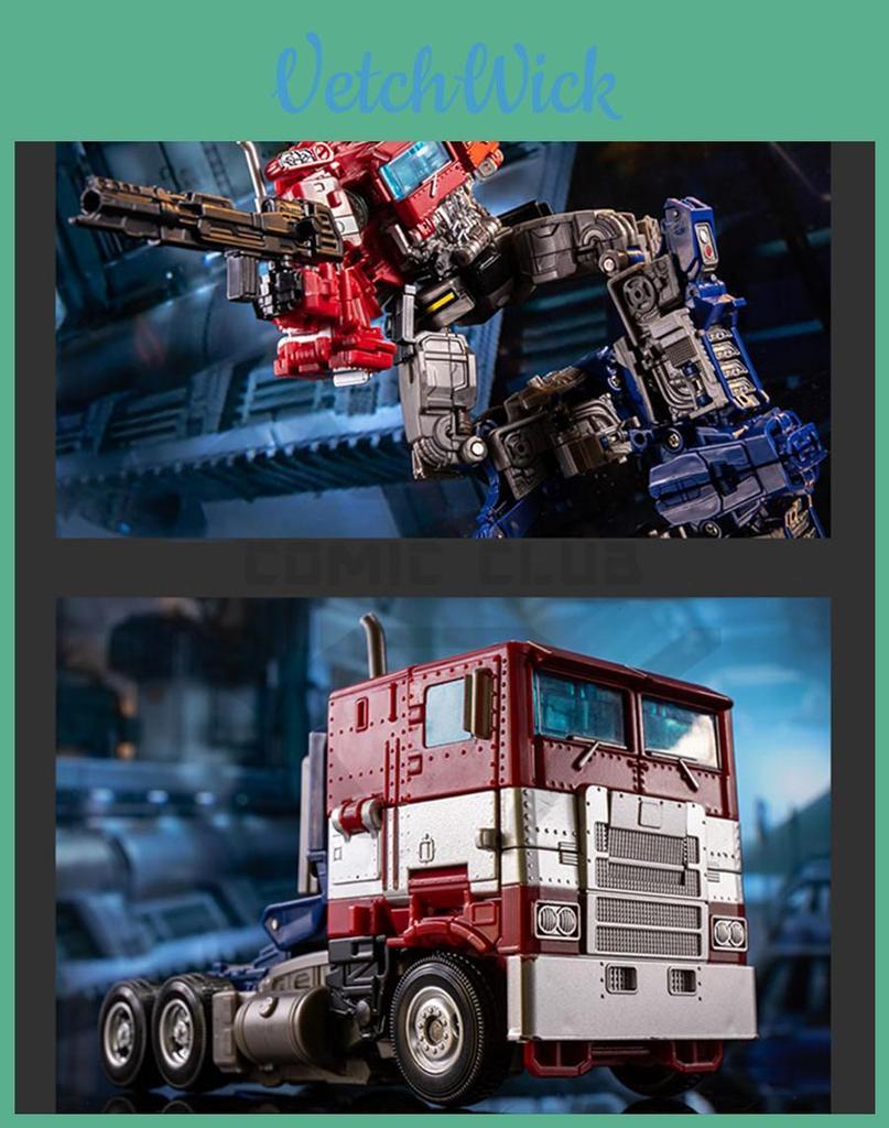 Action Figure di Transformers Optimus Prime Giocattolo Puzzle Rosso e Blu per Bambini e Adulti