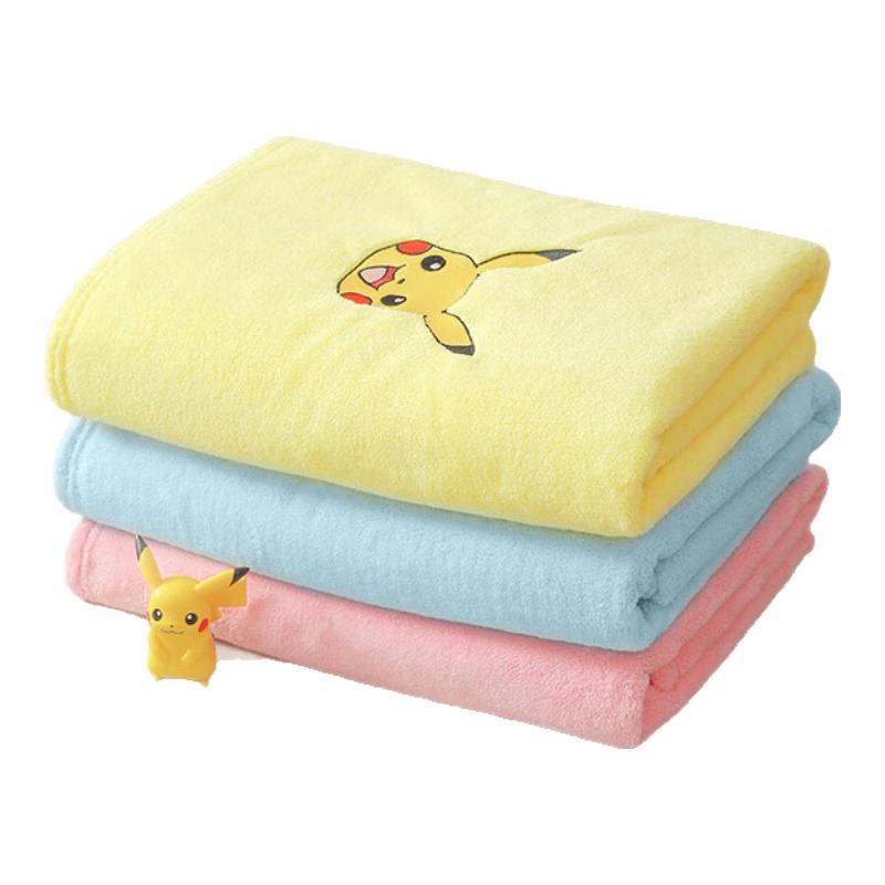 Jieliya Pokémon Coral Fleece Kids Bath Towel
