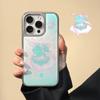 Applicable iPhone16promax Mobile Phone Case Ins Wind Shell Flower Water Condensation Apple 15 Electroplating Advanced 13/14