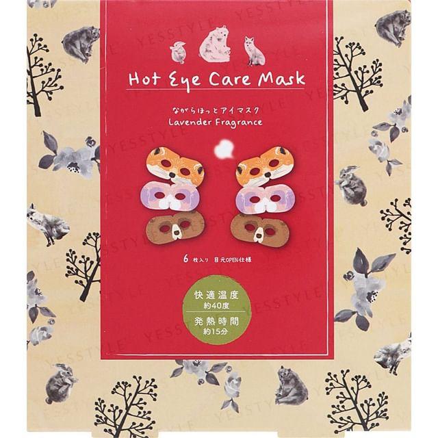 HONYARADOH - Fox & Rabbit & Bear Hot Eye Care Mask Lavender 6 pcs