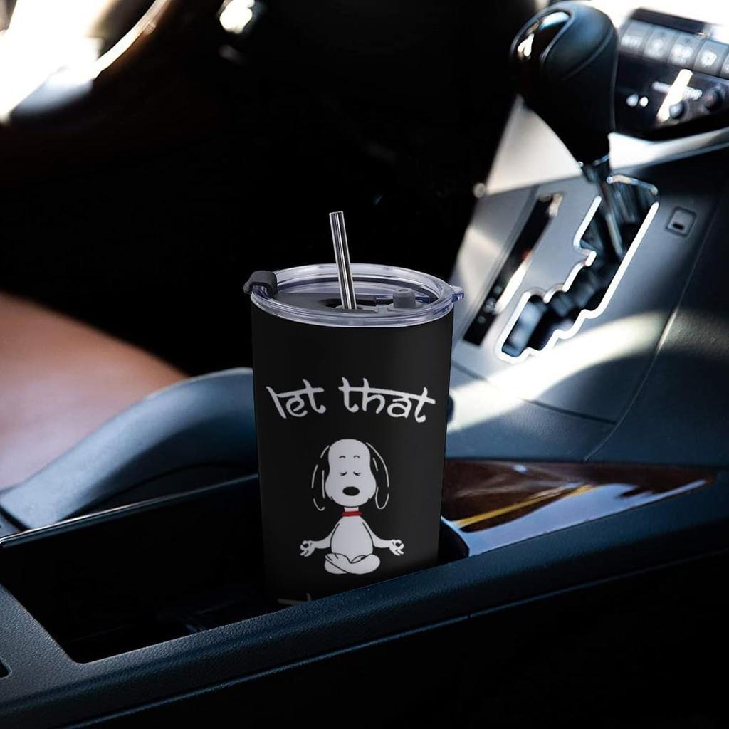 Snoopy Coffee Hot Stainless with Direct Perfect for or as a Character 600ml Large Thermos Thermos Mug Tumbler, Cup, Insulated, & Cold, Steel, Lid,