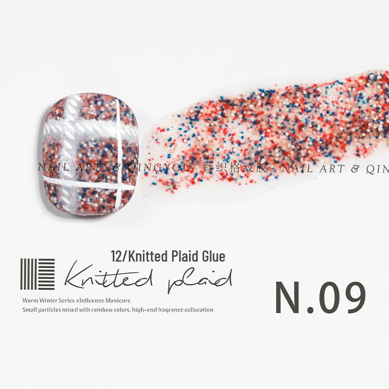 

Японский трикотажный шерстяной гель 3D текстура набор для нейл-арта