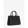 Michael Kors Sheila Center Zip Satchel Medium 35s3g6hs2l1 Black