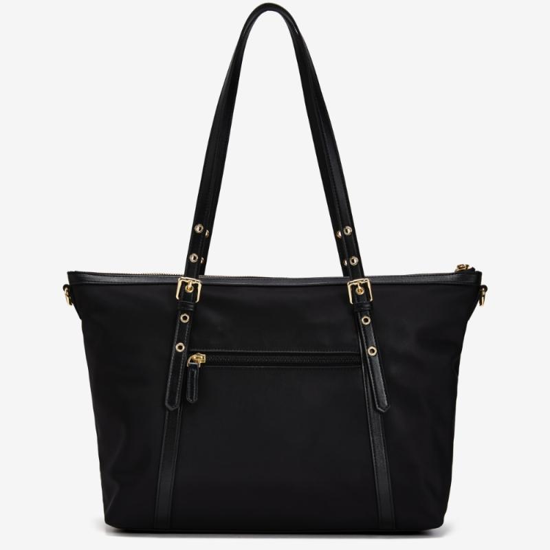 ESquire Collection Women S Recent Nylon Lightweight Shoulder Bag Black