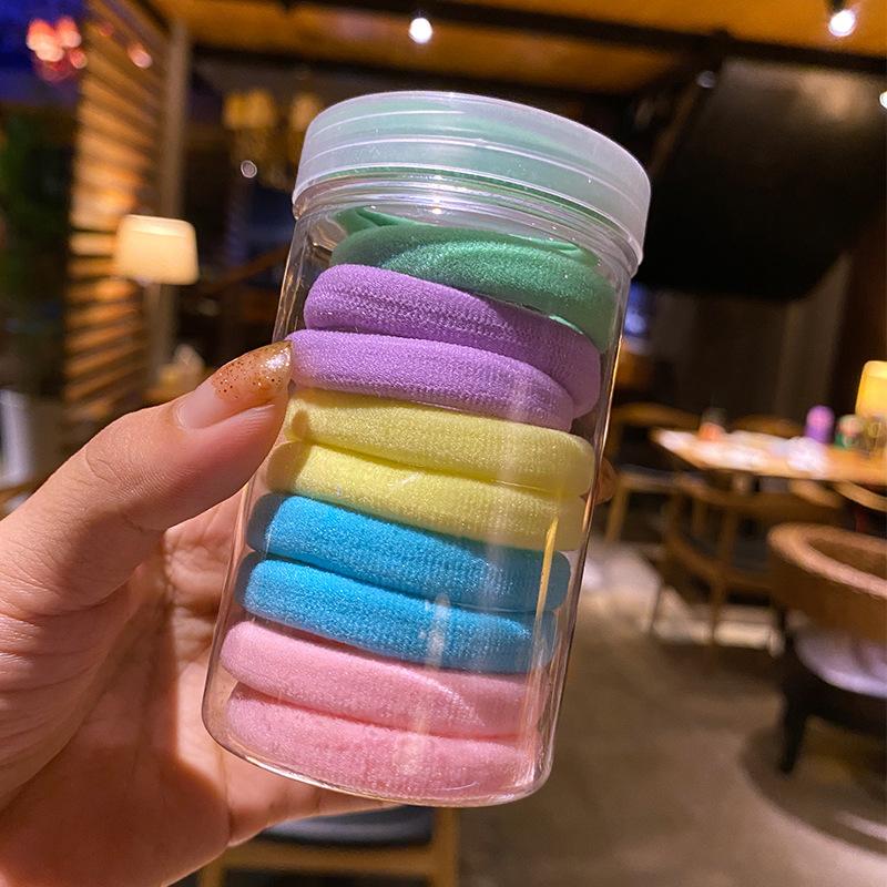 Korean Fashion Colorful Macaron Candy Hair Tie Sweet Ponytail Elastic Rubber Band Women Hair Accessories