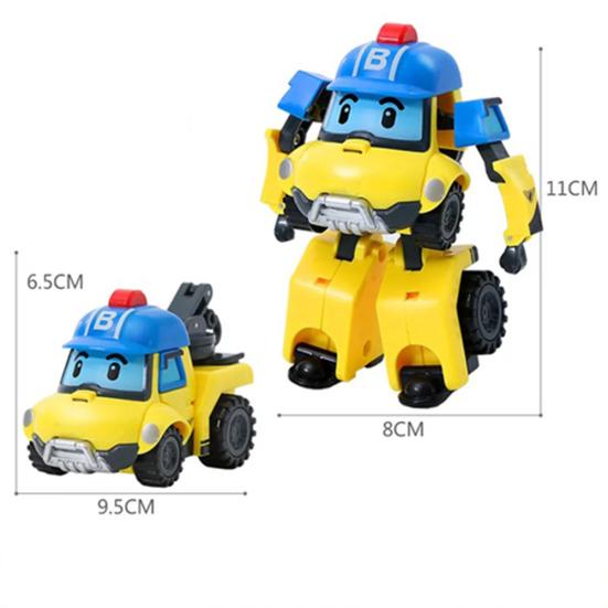 Robocar Poli Action Figure Deformation Police Car Robot Educational Kids Toy