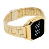 LED Watch for Student Tetragonum Digital Sports Watch with Folding Clasp Alarm Timing Night Light