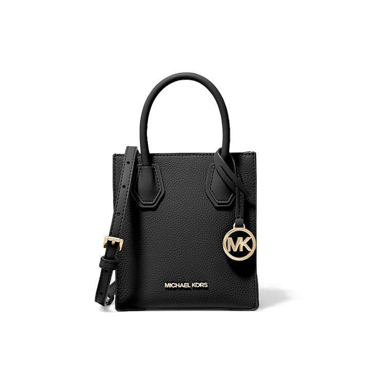 Michael Kors Mercer Classic French Commuter Letter Accordion Bag Crossbody Shoulder Bag Leather Tote Mini Women Bags Black 35S1GM9T0L-001