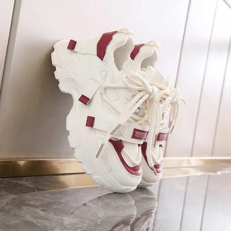 Platform Laced Womens Trainer Shoes Running Women's Sneakers Top Quality Sports Leading Sneekers High-tech